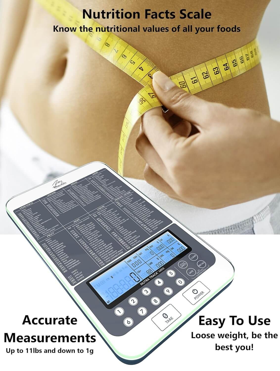 NUTRA TRACK™ Ultimate Food Kitchen & Nutrition Scale – Your Personal Nutritionist at Home! Powered by USDA Data, Designed for Precision in Seattle, WA