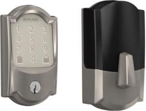 Schlage Encode Smart WiFi Deadbolt Lock for Front Door - Keyless Entry with App or Touchscreen - Works with Alexa, Hey Google, & Airbnb - Create Codes for Guests