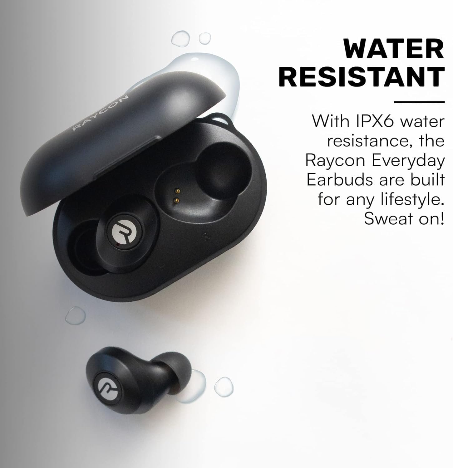Raycon Everyday Classic Bluetooth Wireless Earbuds + Microphone with Active Noise Canceling, Sweat & Water-Resistant Earphones, Ear Buds Wireless Bluetooth 32 Hours Playtime