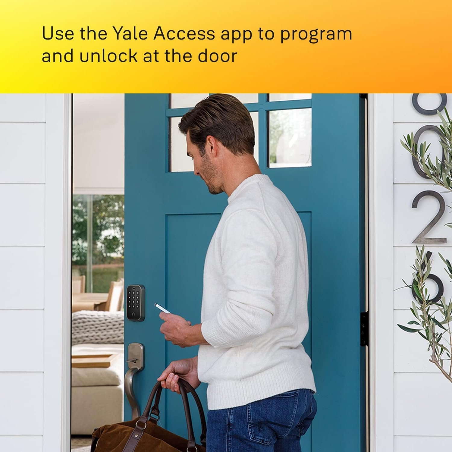 Yale Assure Lock 2 Deadbolt, Lifetime Brass Key-Free Smart Lock with Bluetooth Connected Touchscreen Keypad for Code Entry (No Wi-Fi), YRD450-BLE-P05