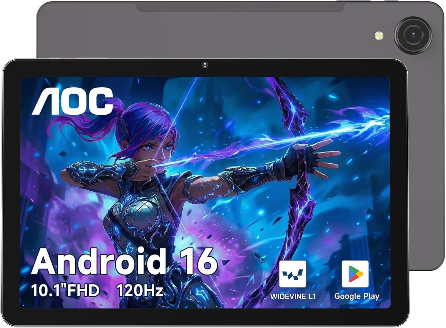 AOC Android tablet used during travel