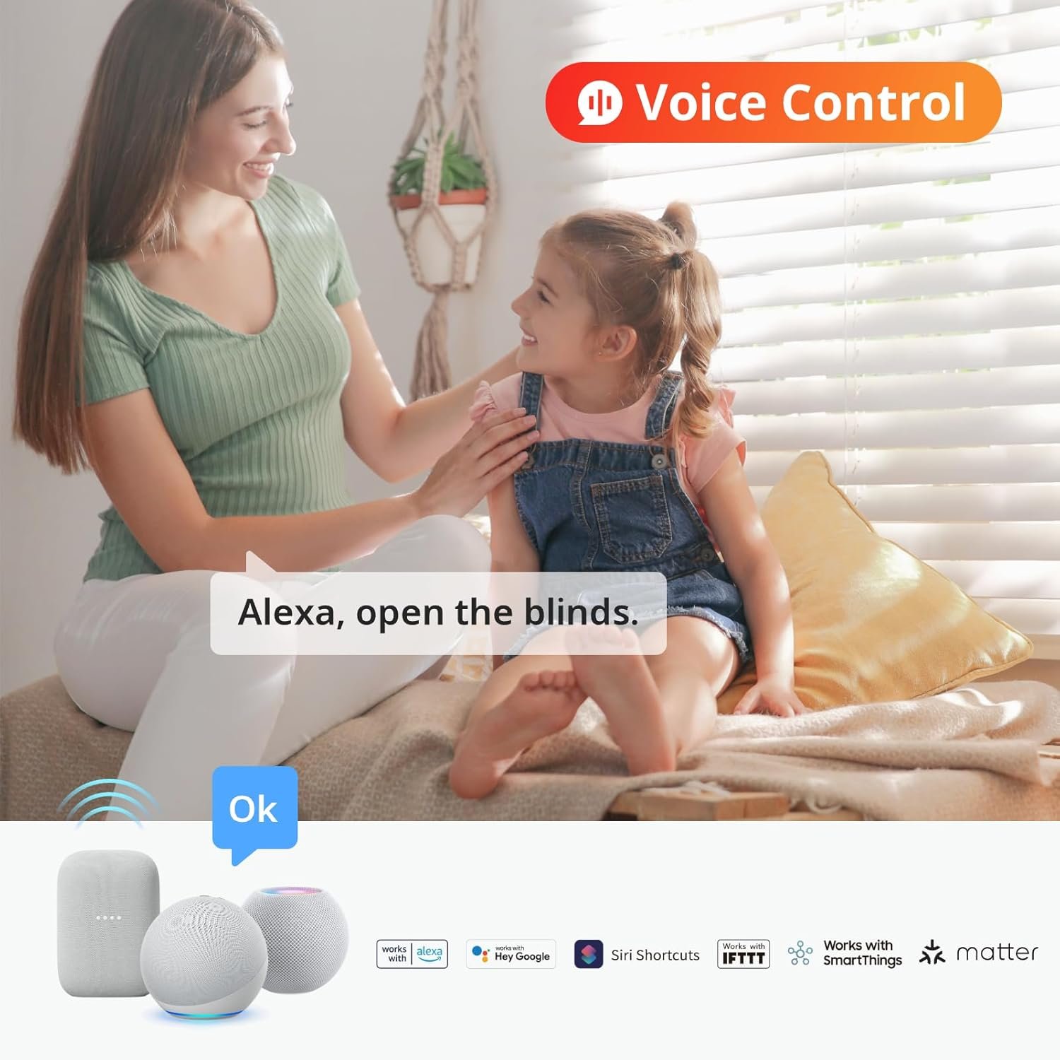 SwitchBot smart blinds Blind Tilt 3-pack with Hub 2