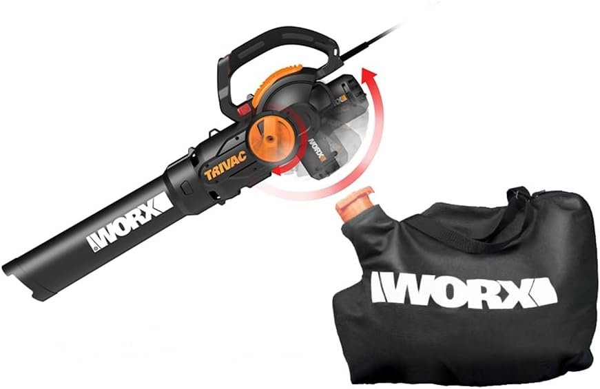 WORX Trivac 3-in-1 leaf blower vacuum and mulcher