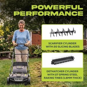 Sun Joe electric dethatcher and scarifier for lawn care