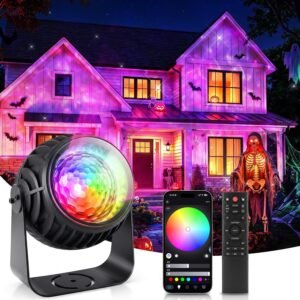 PIKOY smart outdoor Halloween projector with app control