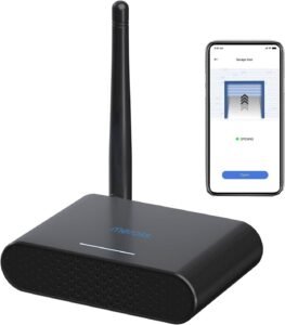 Meross MSG200 smart garage door controller with external Wi-Fi antenna